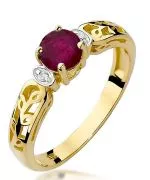 Inel Bonore - Aur 585 - Rubin 0,6 ct