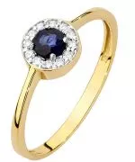 Inel Bonore - Aur 585 - Safir 0,3 ct