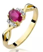 Inel Bonore - Aur 585 - Rubin 0,6 ct