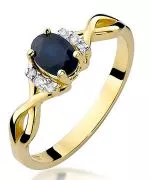 Inel Bonore - Aur 585 - Safir 0,7 ct