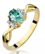 Inel Bonore - Aur 585 - Smarald 0,4 ct