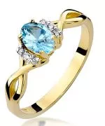Inel Bonore - Aur 585 - Topaz 0,5 ct