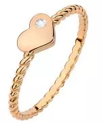 Inel Bonore - Aur Roz 585 - Diamant 0,03 ct