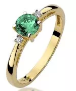 Inel Bonore - Aur 585 - Smarald 0,5 ct