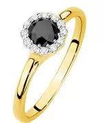 Inel Bonore - Aur 585 - Diamant Negru 0,5 ct