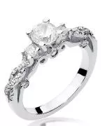 Inel Bonore - Aur Alb 585 - Diamant 0,5 ct