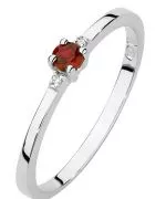 Inel Bonore - Aur Alb 585 - Rubin 0,15 ct