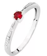 Inel Bonore - Aur Alb 585 - Rubin 0,15 ct