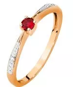 Inel Bonore - Aur Roz 585 - Rubin 0,15 ct