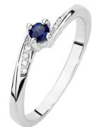 Inel Bonore - Aur Alb 585 - Safir 0,15 ct