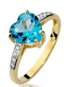 Inel Bonore - Aur 585 - Topaz 1,2 ct