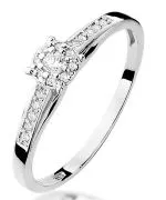 Inel Bonore - Aur Alb 585 - Diamant 0,04 ct