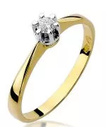 Inel Bonore - Aur 585 - Diamant 0,1 ct