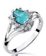 Inel Bonore - Aur Alb 585 - Topaz 0,9 ct