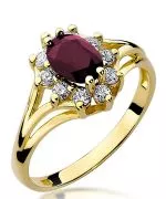 Inel Bonore - Aur 585 - Rubin 1 ct