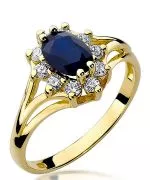 Inel Bonore - Aur 585 - Safir 0,9 ct