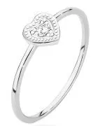 Inel Bonore - Aur Alb 585 - Diamant 0,02 ct