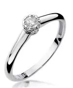 Inel Bonore - Aur Alb 585 - Diamant 0,13 ct