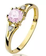 Inel Bonore - Aur 585 - Topaz Roz 0,7 ct