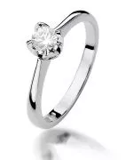Inel Bonore - Aur Alb 585 - Diamant 0,3 ct