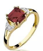 Inel Bonore - Aur 585 - Grenadă 1,3 ct