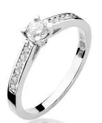 Inel Bonore - Aur Alb 585 - Diamant 0,3 ct