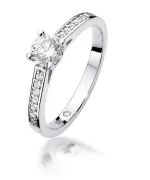 Inel Bonore - Aur Alb 585 - Diamant 0,5 ct