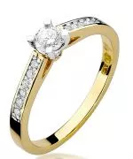 Inel Bonore - Aur 585 - Diamant 0,3 ct