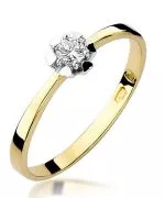 Inel Bonore - Aur 585 - Diamant 0,1 ct