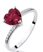 Inel Bonore - Aur Alb 585 - Rubin 1,7 ct