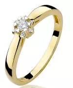 Inel Bonore - Aur 585 - Diamant 0,1 ct