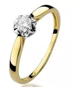 Inel Bonore - Aur 585 - Diamant 0,1 ct