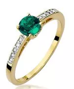 Inel Bonore - Aur 585 - Smarald 0,5 ct
