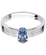 Inel Bonore - Aur Alb 585 - Tanzanit 0,4 ct