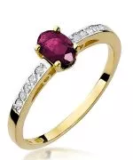 Inel Bonore - Aur 585 - Rubin 0,6 ct