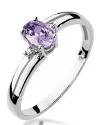 Inel Bonore - Aur Alb 585 - Tanzanit 0,4 ct