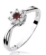 Inel Bonore - Aur Alb 585 - Rubin 0,15 ct