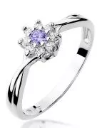 Inel Bonore - Aur Alb 585 - Tanzanit 0,1 ct