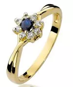 Inel Bonore - Aur 585 - Safir 0,15 ct