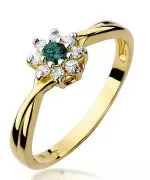 Inel Bonore - Aur 585 - Smarald 0,15 ct