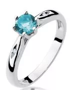 Inel Bonore - Aur Alb 585 - Topaz 0,5 ct