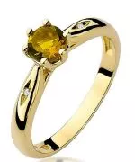 Inel Bonore - Aur 585 - Citrin 0,5 ct