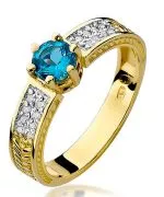Inel Bonore - Aur 585 - Topaz 0,5 ct