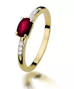 Inel Bonore - Aur 585 - Rubin 0,6 ct