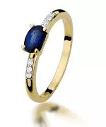 Inel Bonore - Aur 585 - Safir 0,7 ct