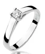 Inel Bonore - Aur Alb 585 - Diamant 0,1 ct