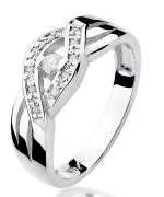 Inel Bonore - Aur Alb 585 - Diamant 0,05 ct