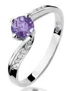 Inel Bonore - Aur Alb 585 - Tanzanit 0,5 ct