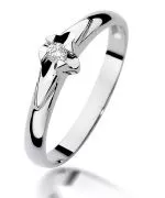 Inel Bonore - Aur Alb 585 - Diamant 0,04 ct