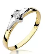 Inel Bonore - Aur 585 - Diamant 0,1 ct